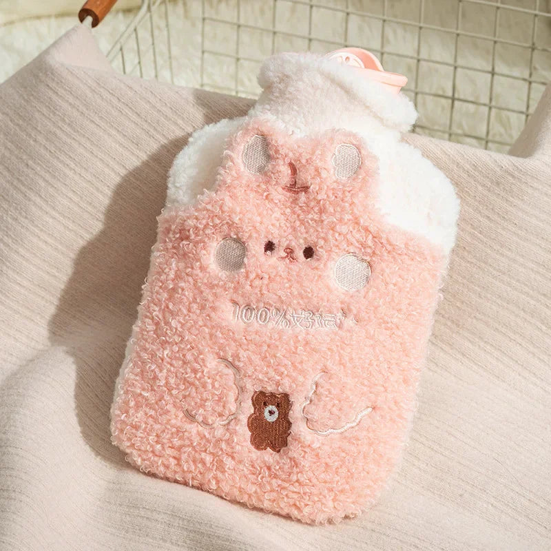 Kawaii Bouillotte Lapin Rose et Blanc Japon - vue 3