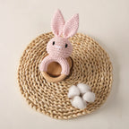Hochet Peluche et Bois Lapin - Multiples Couleurs - vue 4
