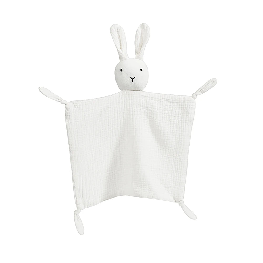 Doudou Lapin Plat - Blanc - vue 2