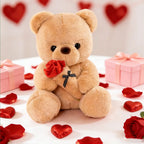 Ours en Peluche avec des Roses - vue 6