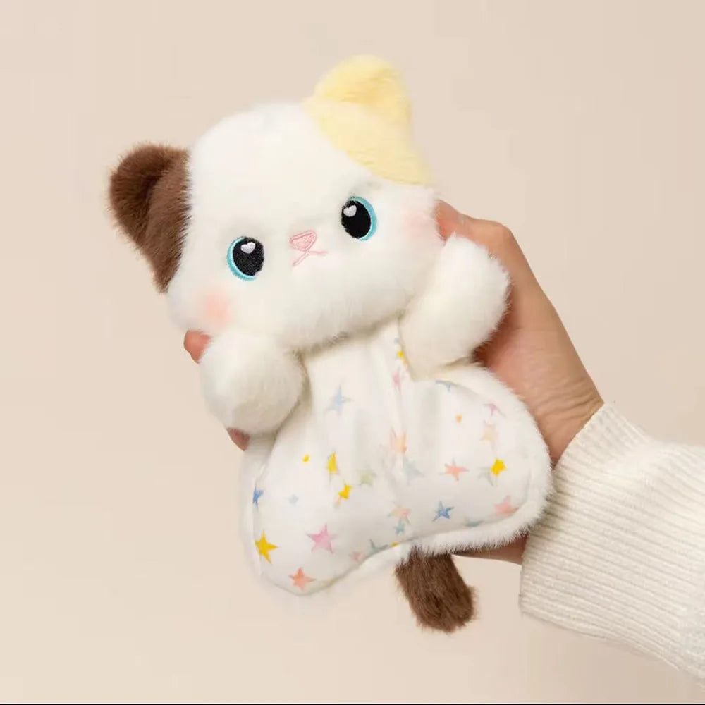 Doudou Plat Chat Tricolore - vue 2