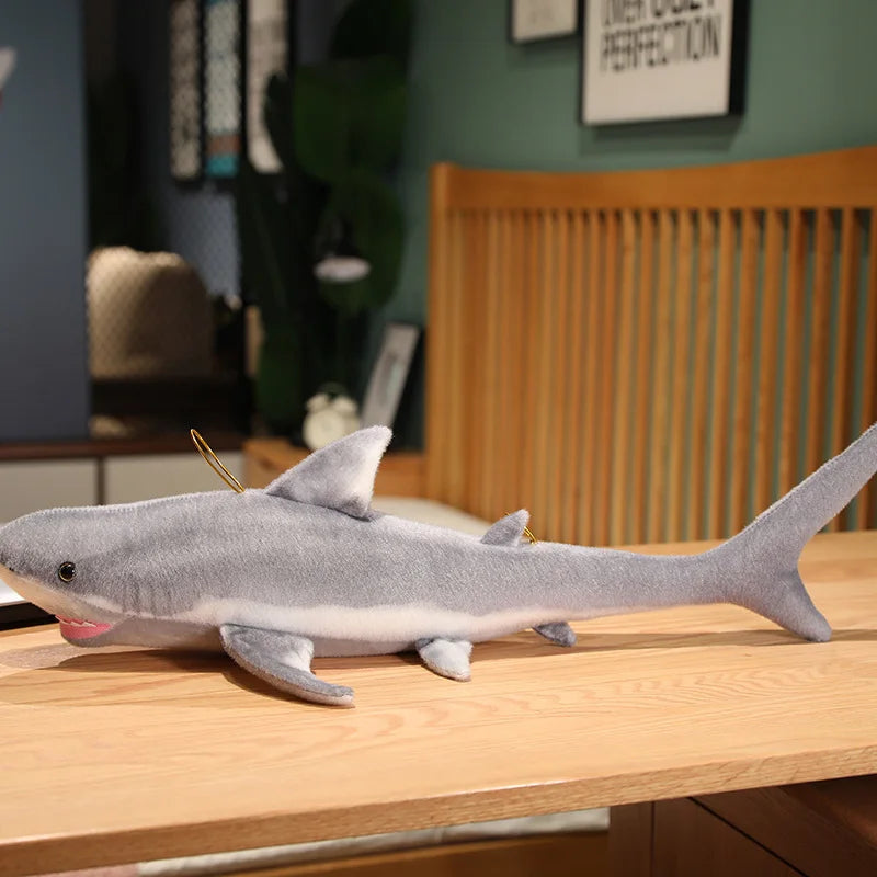 Peluche Requin Blanc Réaliste - vue 4