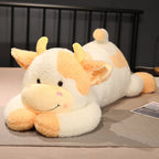 Peluche Vache Coussin Blanc et Jaune - vue 2