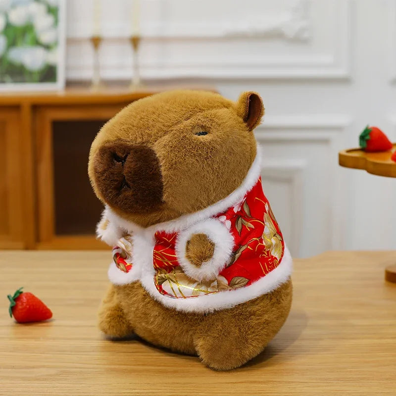 25 Cm Peluche Capybara Noël - vue 4