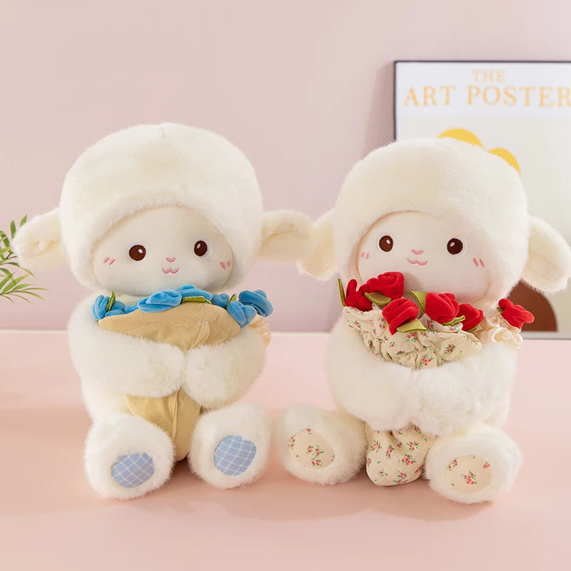 Peluche Mouton avec Bouquet de Fleurs - vue 2