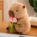 Doudou Capybara Mignon avec une Rose - vue 2