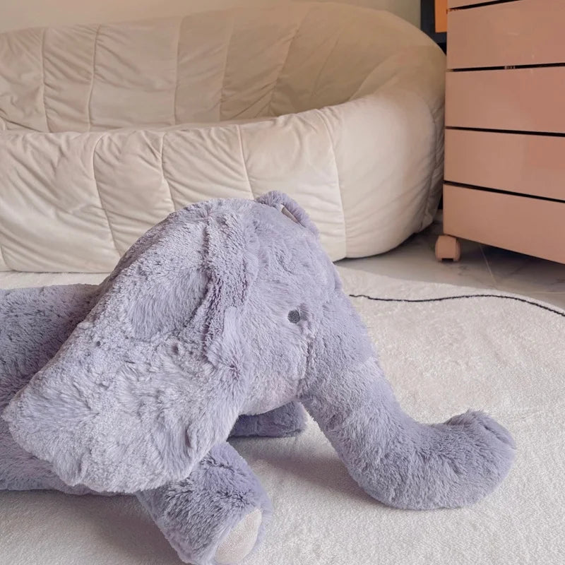 Coussin Peluche Éléphant Géant - Violet - vue 5