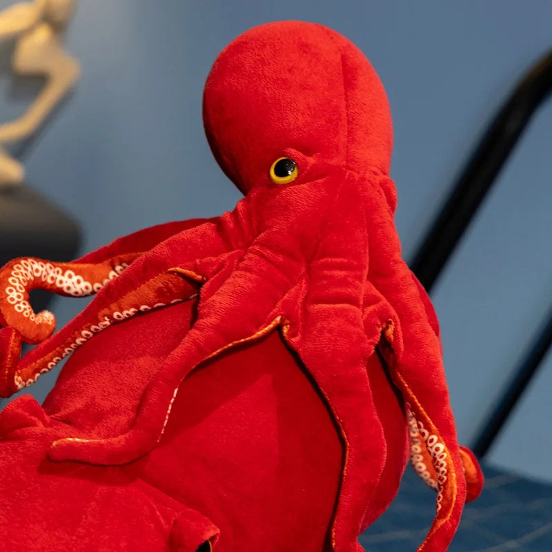 Peluche Pieuvre Rouge - vue 6