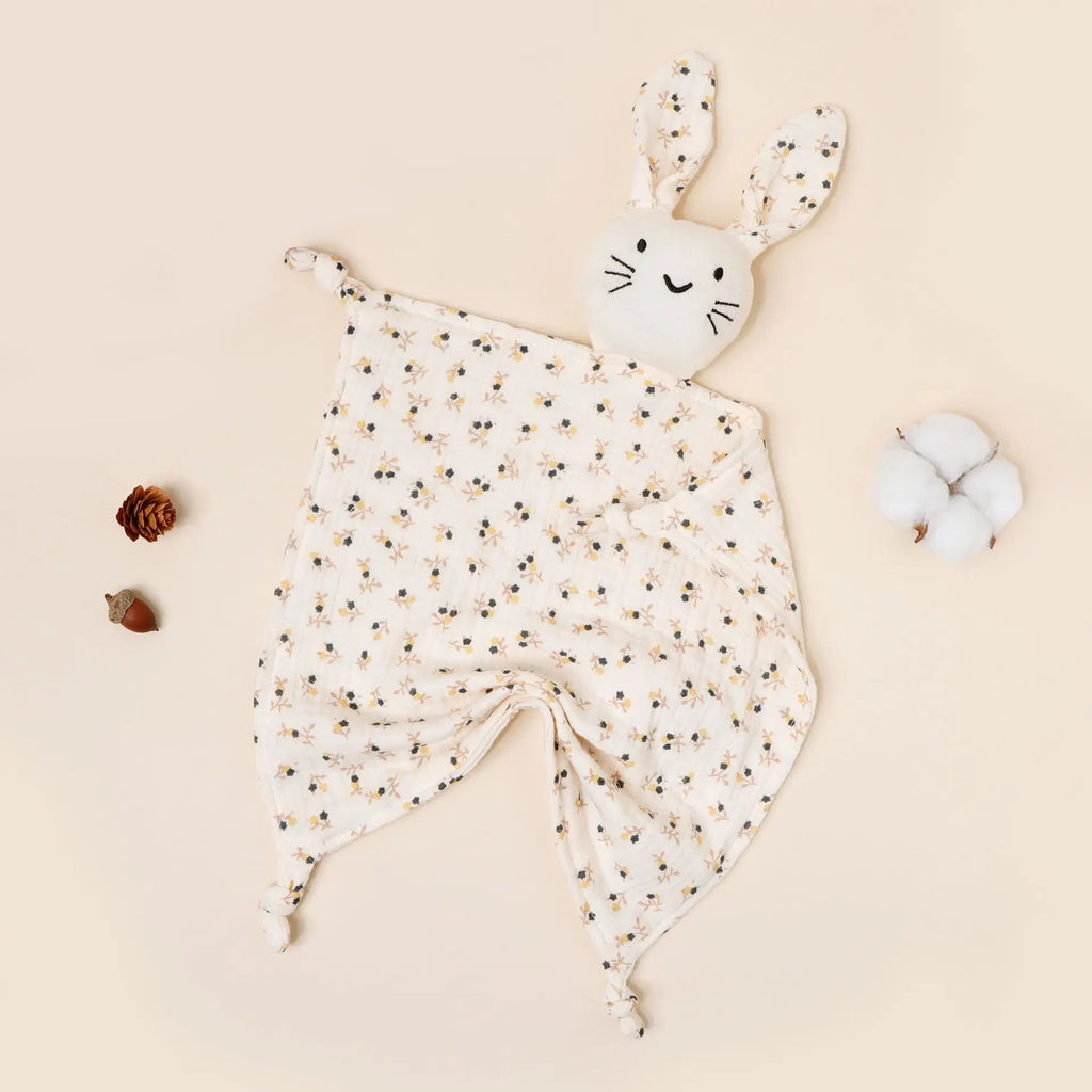 Doudou Lange Lapin - Motifs Fleural - vue 2