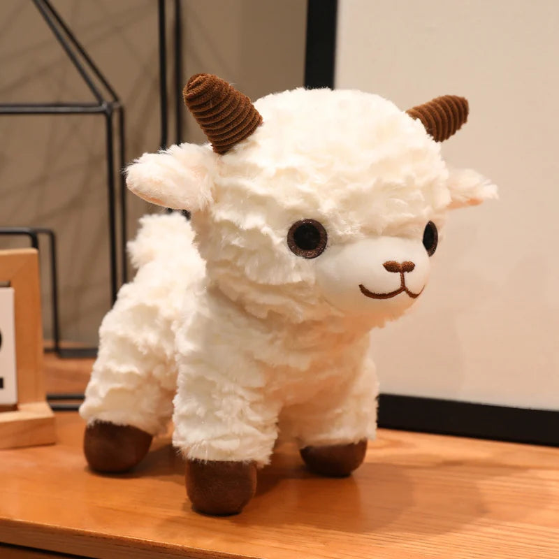 Peluche Mouton Petite Cornes - 25 Cm - vue 4