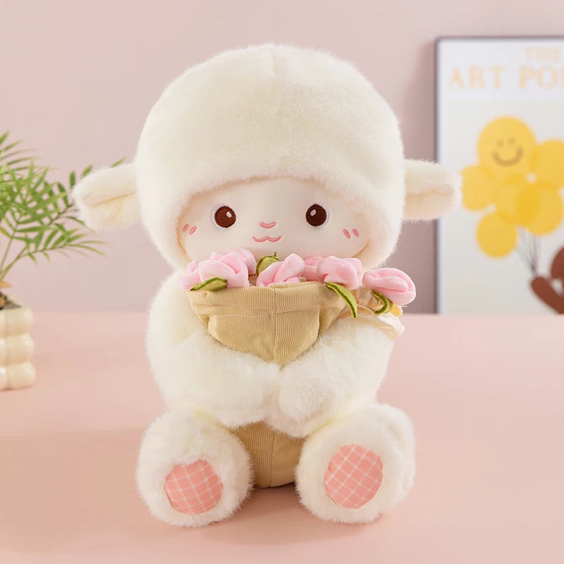 Peluche Mouton avec Bouquet de Fleurs - vue 9