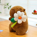 Peluche Capybara avec une Fleur - 25cm - vue 2
