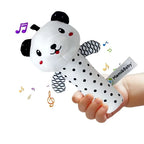 Hochet Bâton en Peluche Noir et Blanc - vue 5
