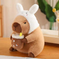Peluche Capybara Kawaii avec Bonnet - 30 Cm - vue 5