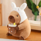 Peluche Capybara Kawaii avec Bonnet - 30 Cm - vue 5