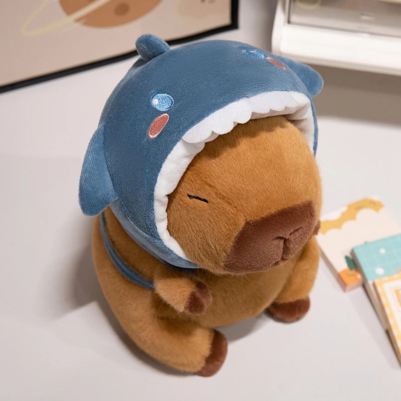 Capybara Doudou Mignon - Bonnet Requin - vue 2