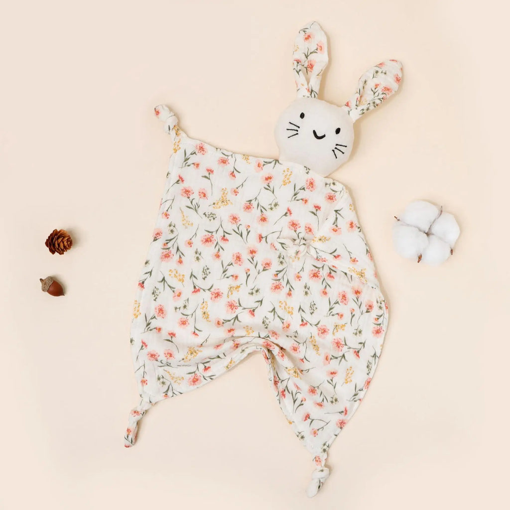 Doudou Lange Lapin - Motifs Fleural - vue 5