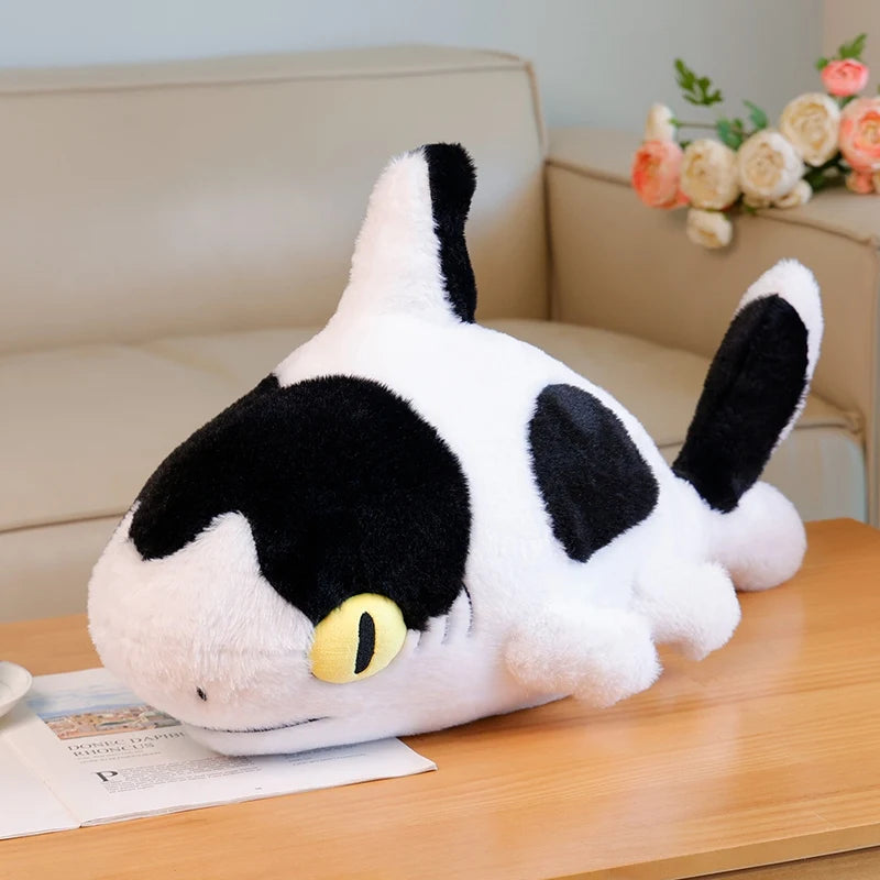 Peluche Requin Blanc et Noir Tacheté - vue 5