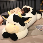 Grosse Vache Noir et Blanc en Peluche - vue 3