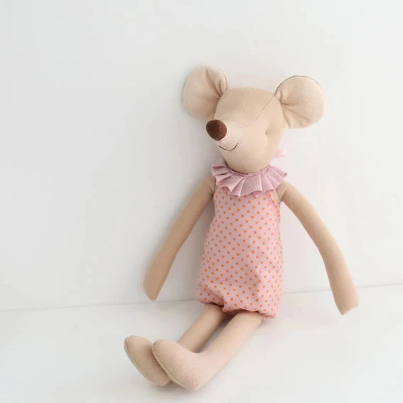 Doudou Souris Rose et Jaune - vue 2