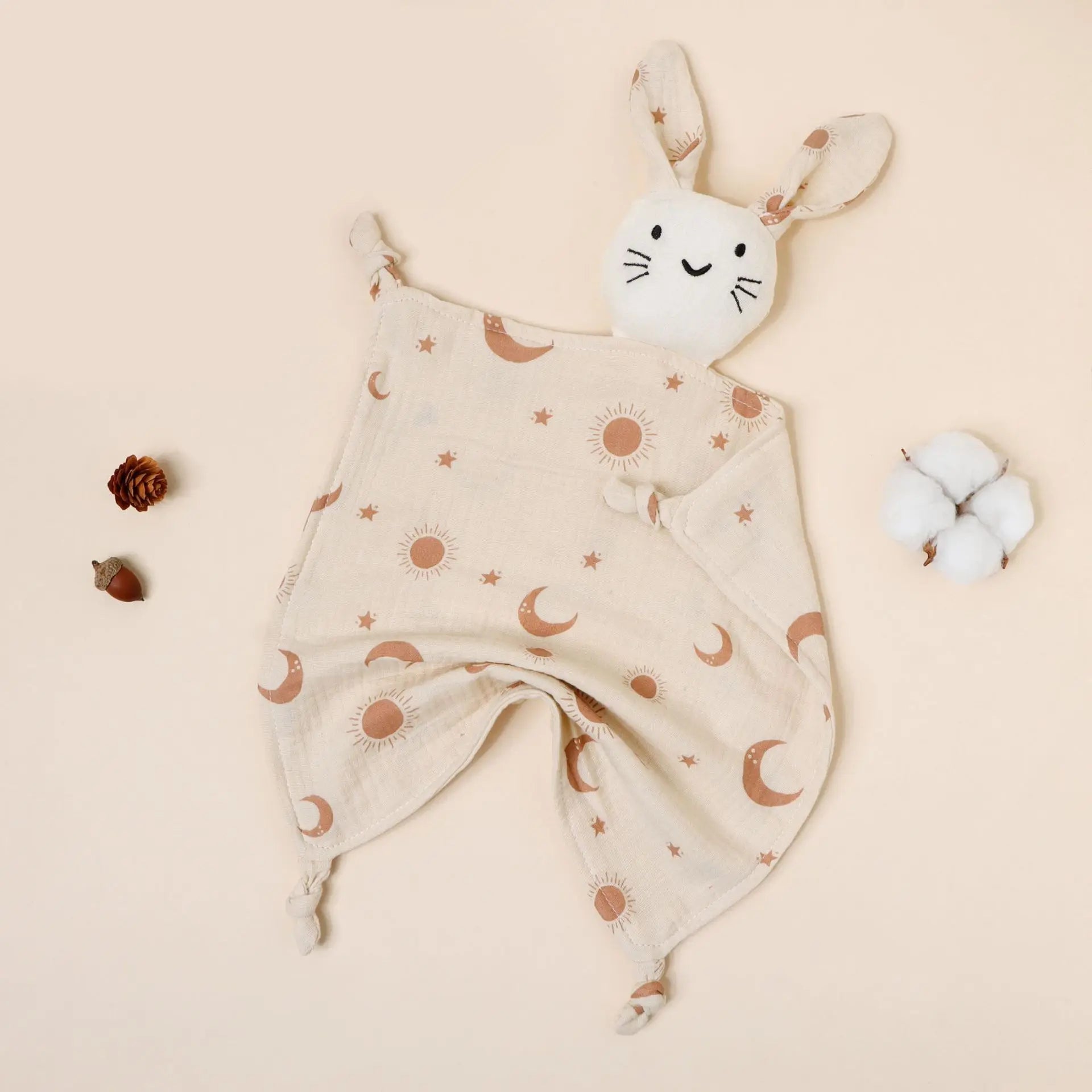 Doudou Lange Lapin - Motifs Nuit - vue 2