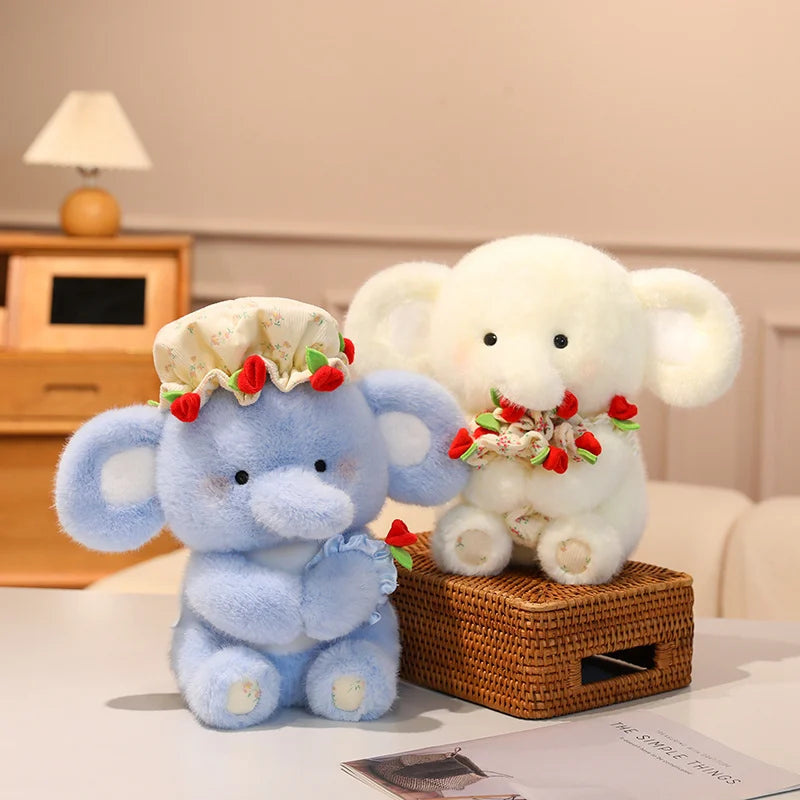 Peluche Éléphant avec Bouquet de Rose - vue 3