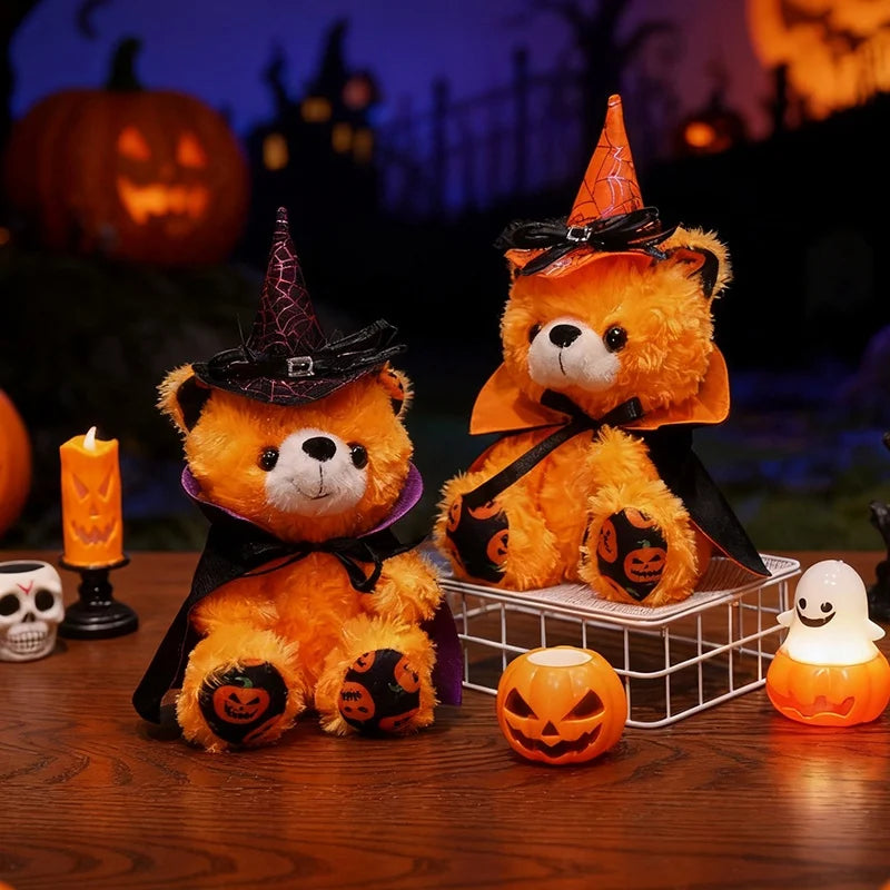 Peluche Ours Orange pour Halloween - vue 4
