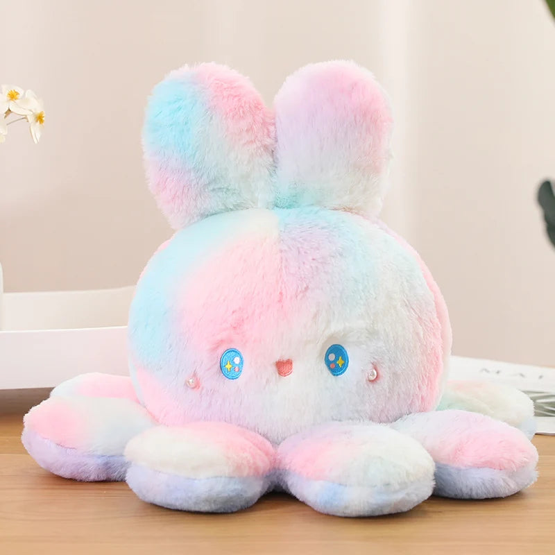 Peluche Pieuvre Reversible Multicolore - vue 4
