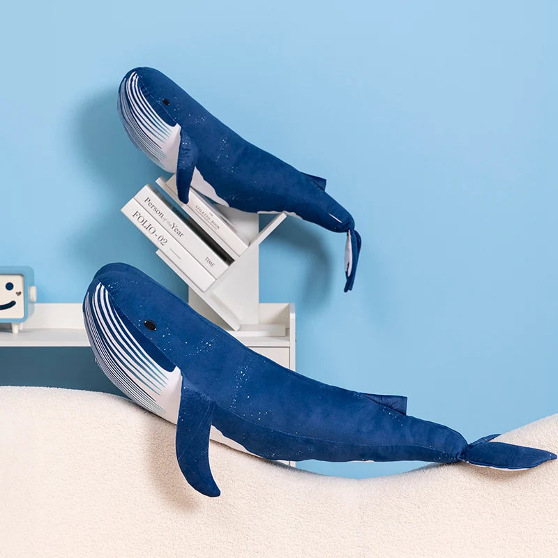 Grande Peluche Baleine Bleu - vue 3