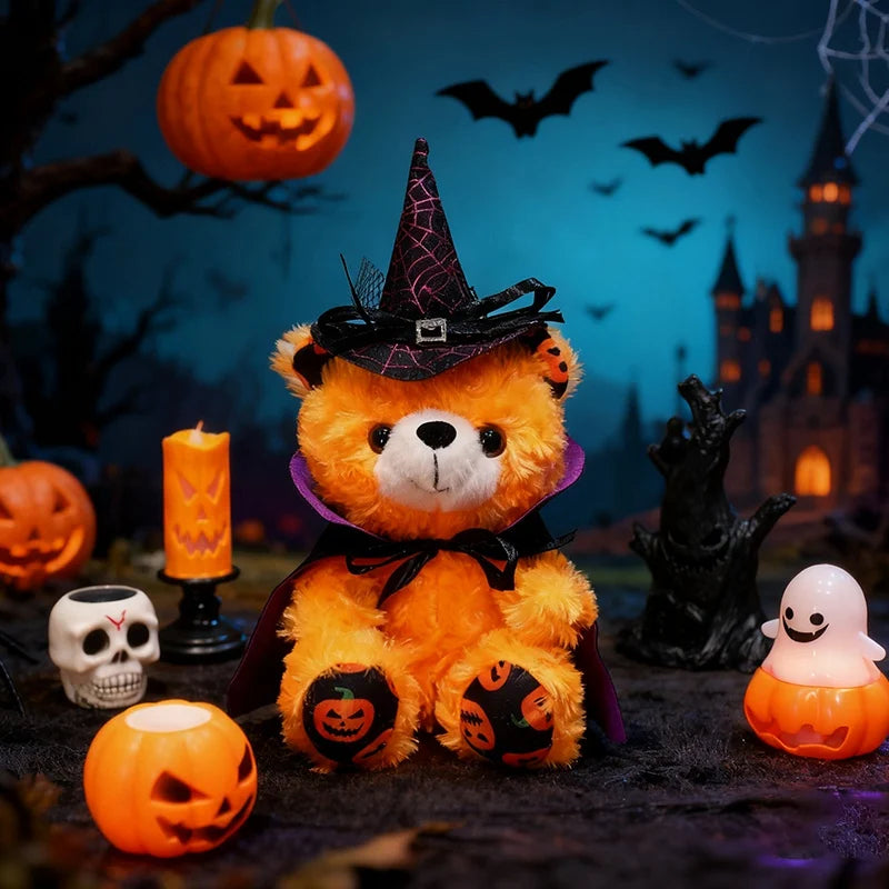 Peluche Ours Orange pour Halloween - vue 5