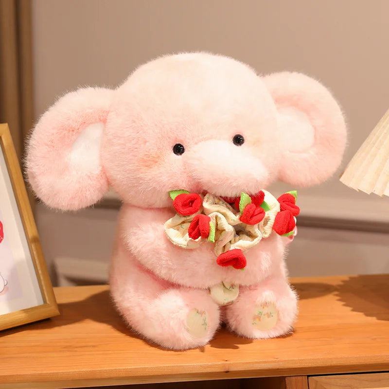 Peluche Éléphant avec Bouquet de Rose - vue 4