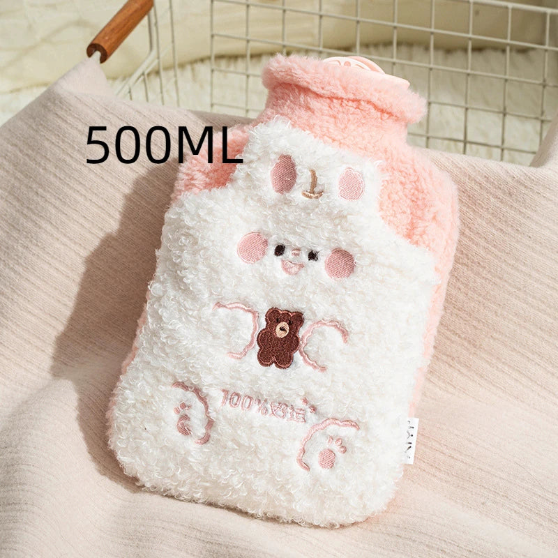 Kawaii Bouillotte Lapin Rose et Blanc Japon - vue 2