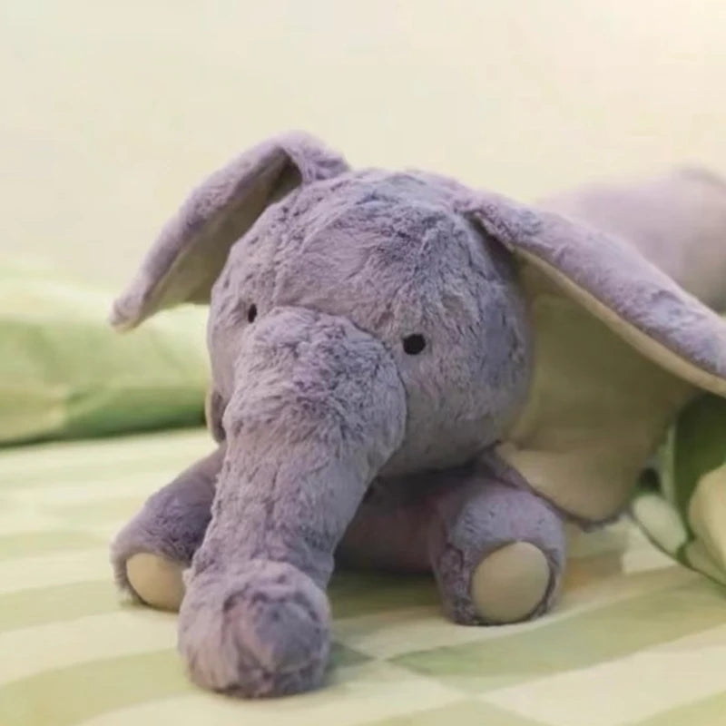 Coussin Peluche Éléphant Géant - Violet - vue 6