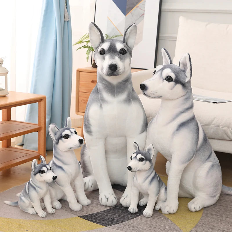 Grande Peluche Chien Husky - vue 3
