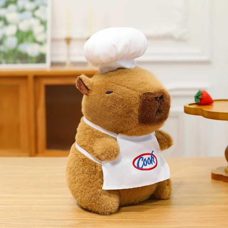 Peluche Capybara Cuistot - 25cm - vue 2