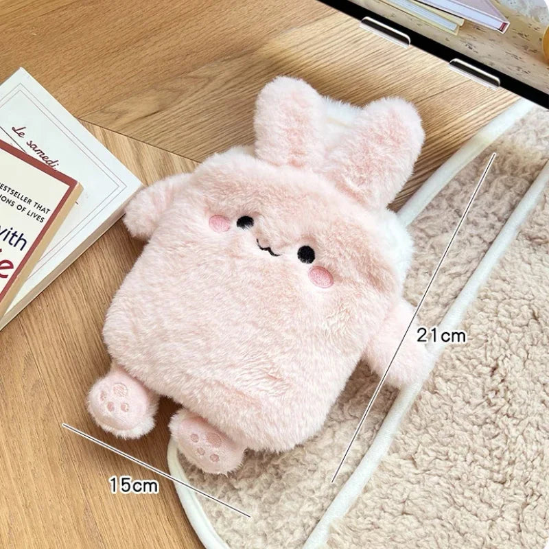 Peluche Lapin Bouillotte Rose - vue 4
