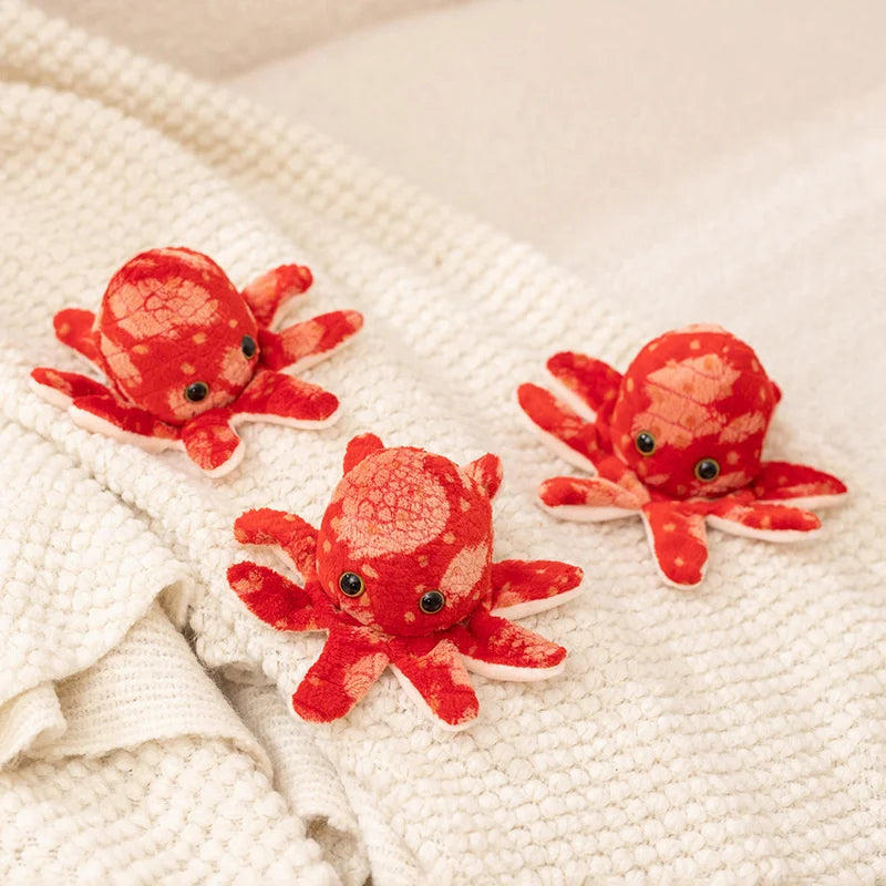 Doudou Pieuvre Rouge Aimanté - vue 7