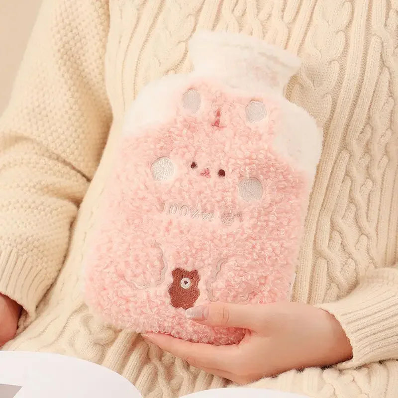 Kawaii Bouillotte Lapin Rose et Blanc Japon - vue 7