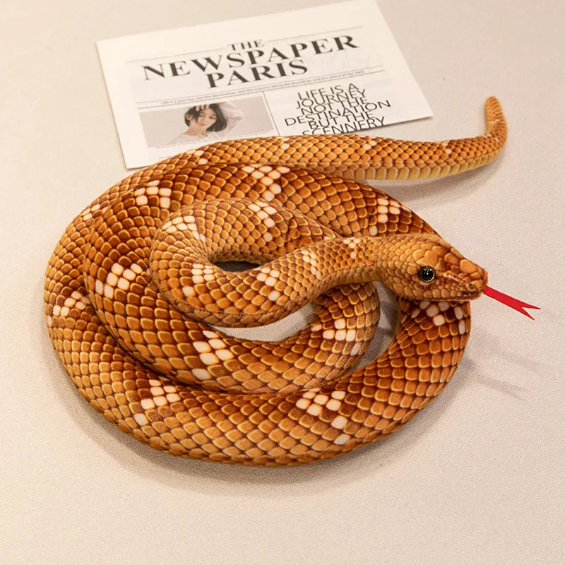 Serpent en Peluche Réaliste - vue 5