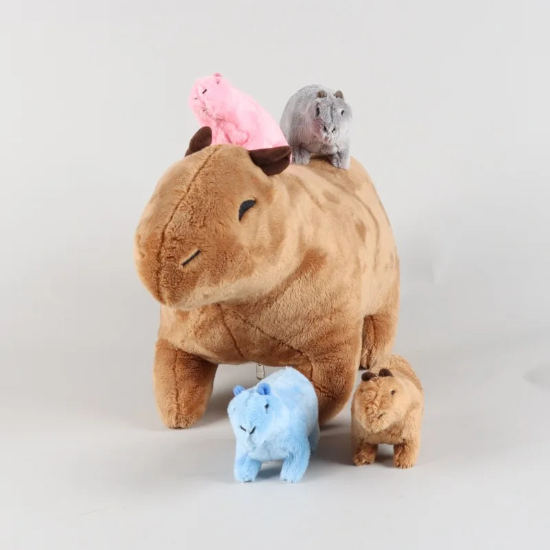 Peluche Capybara Réaliste avec Enfants - vue 4