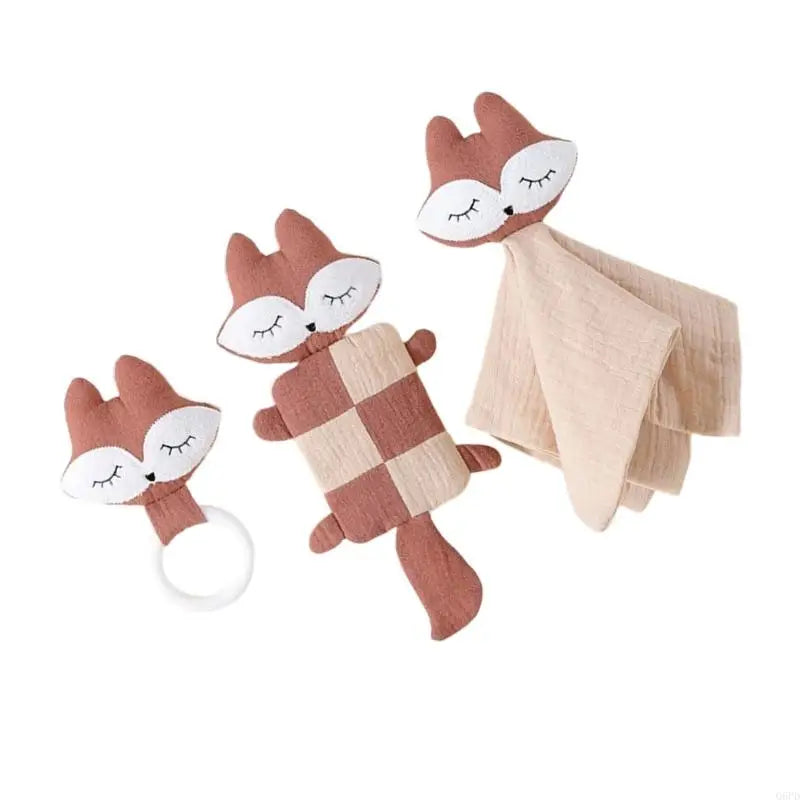 Kit Naissance Doudou Renard - 3 Pièces - vue 4
