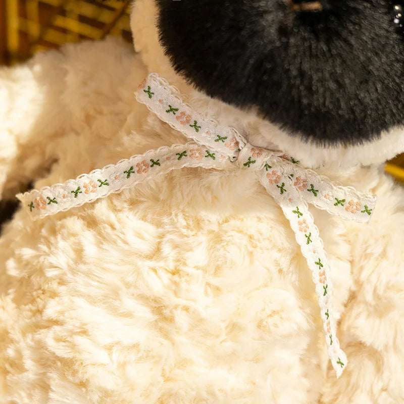 Peluche Petit Agneau Noir et Blanc - vue 5