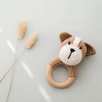 Hochet Chien en Peluche et Bois - vue 7