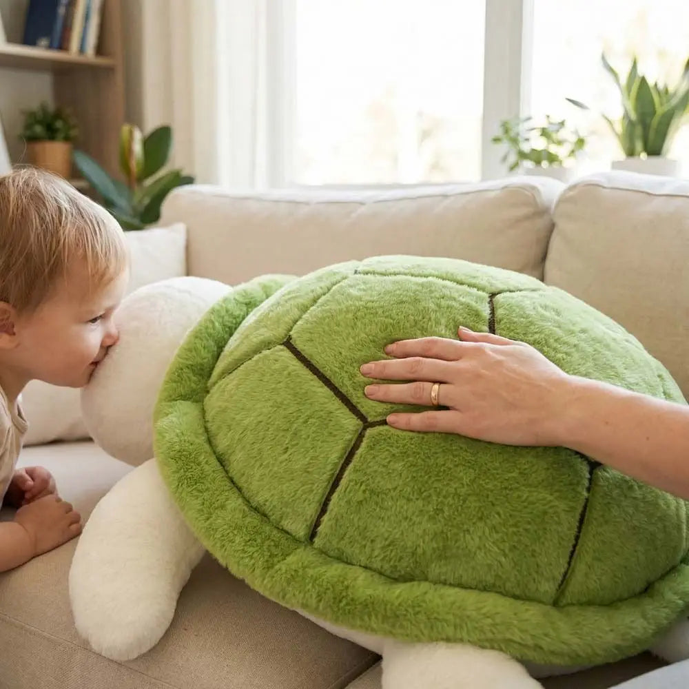 Peluche Tortue Blanche Mignonne - vue 4