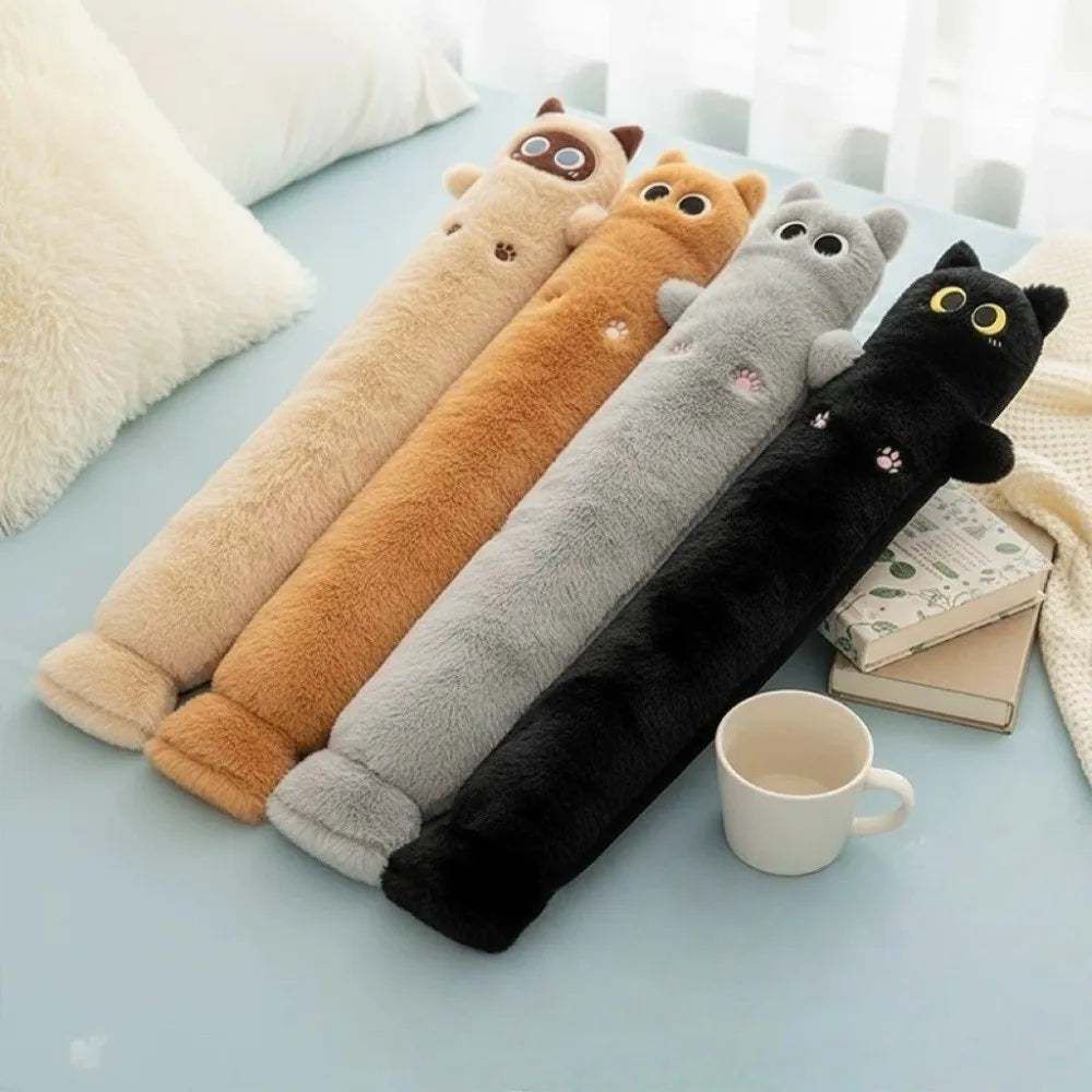 Grande Peluche Bouillotte Chat Gris - vue 3