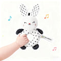 Peluche Anneau de Dentition Noir et Blanc - Lapin - vue 2
