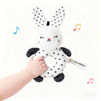 Peluche Anneau de Dentition Noir et Blanc - Lapin - vue 2