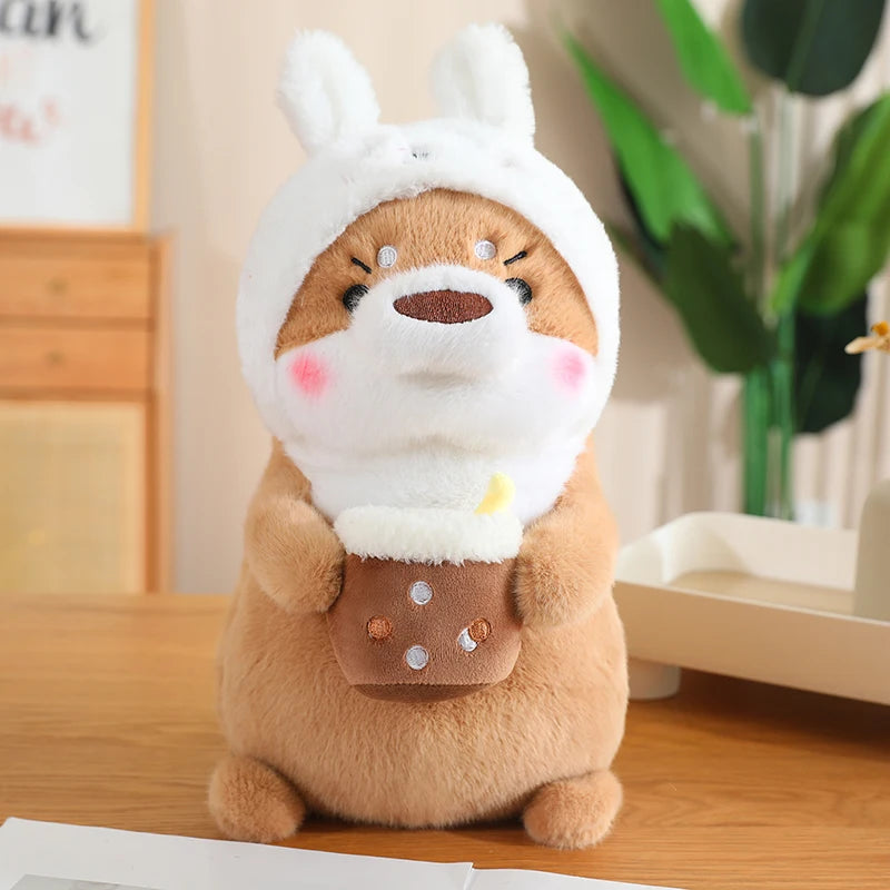 Peluche Loutre Beige Déguisé - vue 4