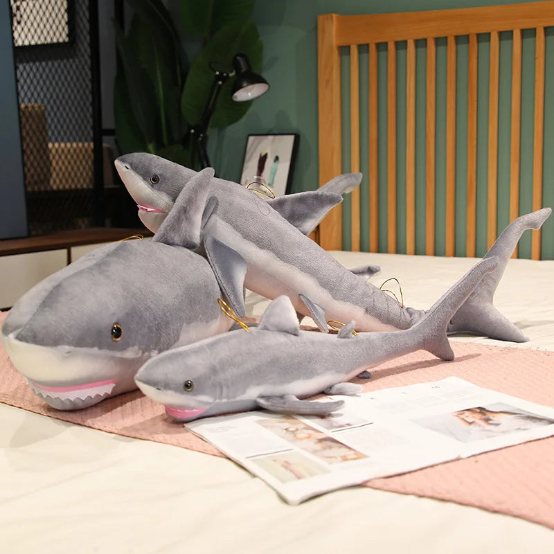 Peluche Requin Blanc Réaliste - vue 2