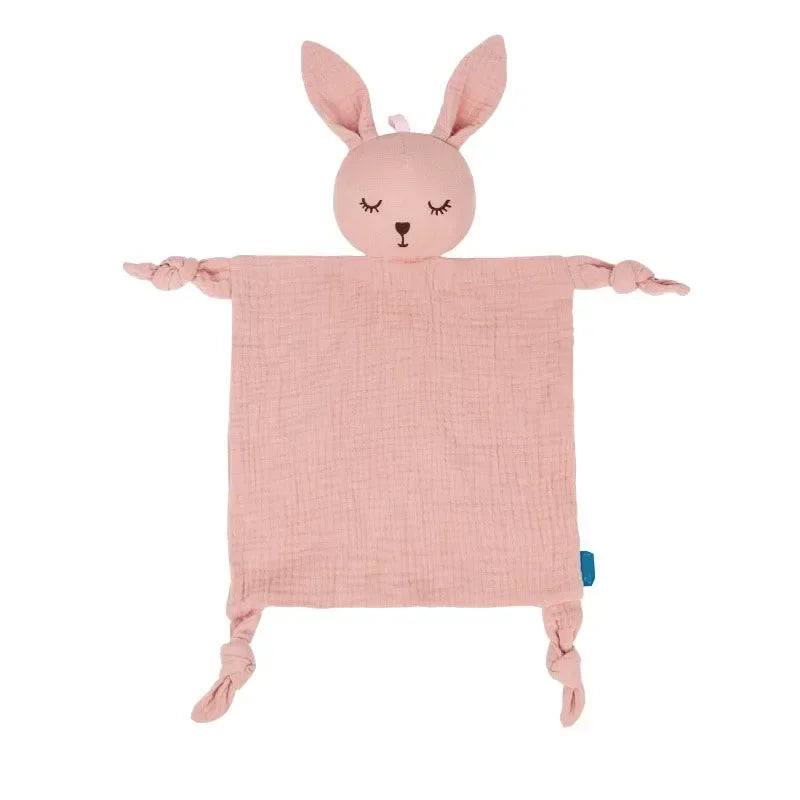 Doudou Plat Lapin Rose Qui Fait du Bruit - vue 2